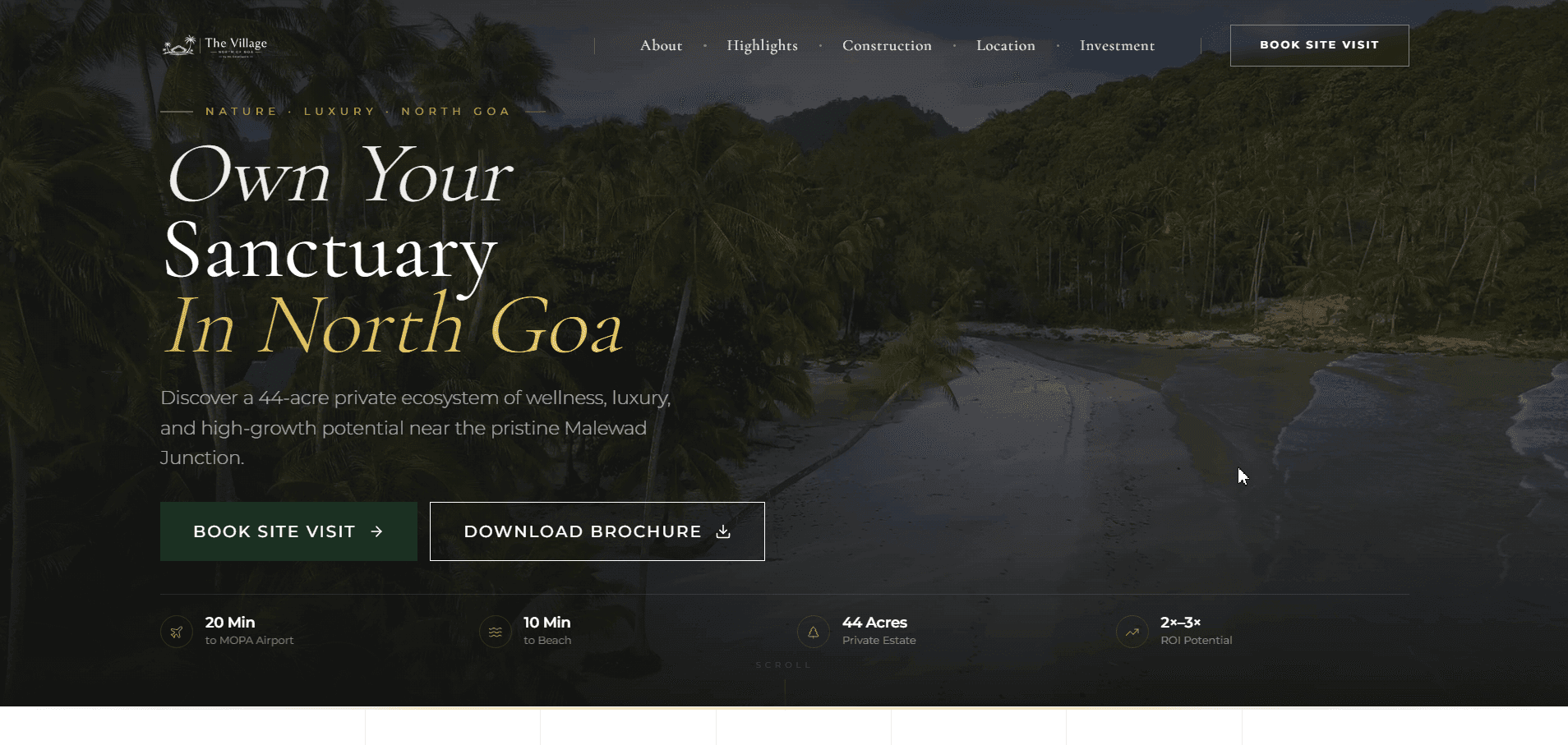 AIL The Village website built by Sparq IT Services